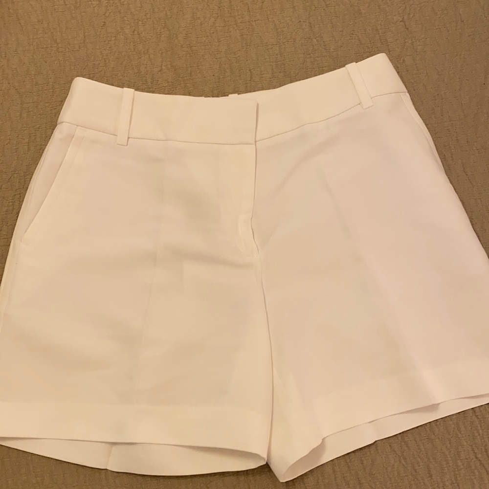 Reiss white long shorts